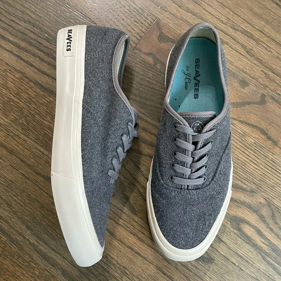 SeaVees for J.Crew Legend Sneakers Grey Wool - Picture 11 of 11
